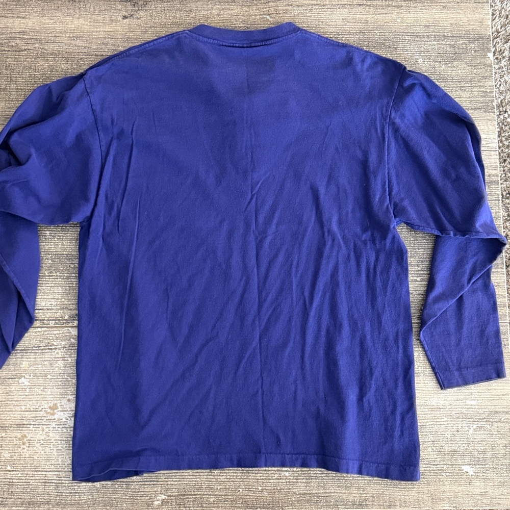 Disney vintage Lion king embroidered Rafiki purple Henley long sleeve shirt - Picture 6 of 6